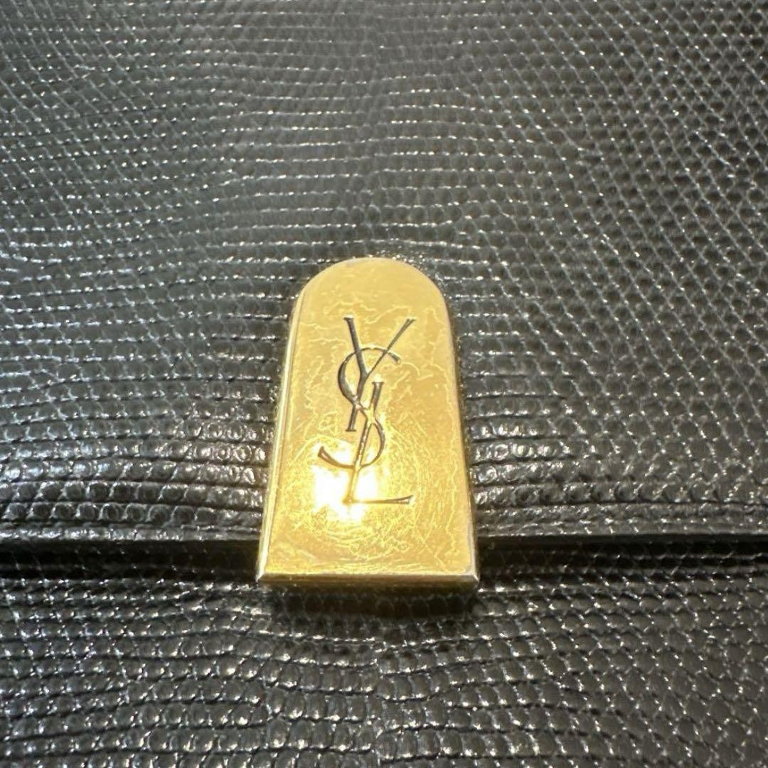 Borsa a tracolla Yves Saint Laurent YSL Cassandra pelle nera autentica F07141207