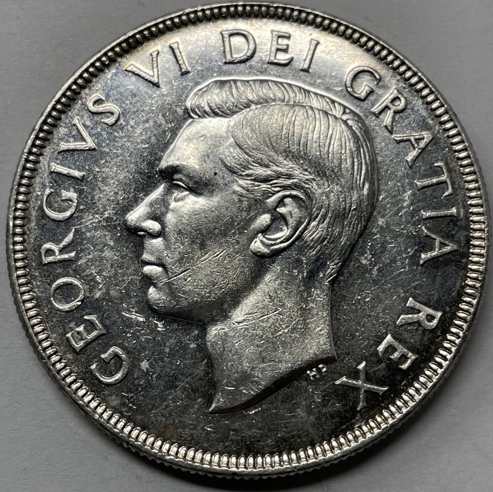 1952 NWL Canada Silver $1 Dollar, AU Condition. D-2185 | eBay