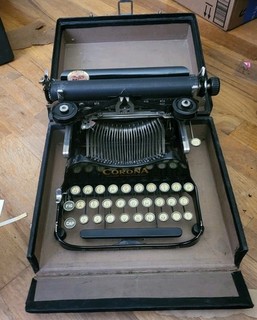 Antique 1910 Smith Corona #3 Folding Portable Typewriter Case Exc. Groton NY