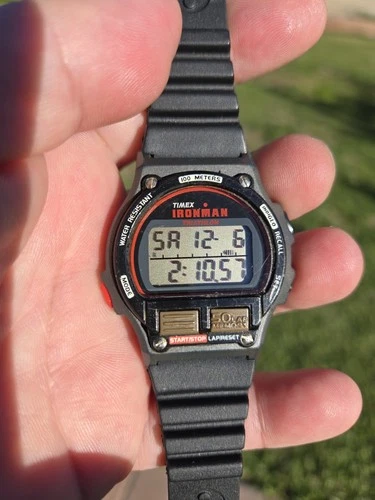 VTG Men's Timex Ironman Triathlon Watch Indiglo WR 100M