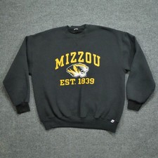 Vintage Missouri Tigers Sweatshirt Adult Large Black Pullover Mens Mizzou 90s
