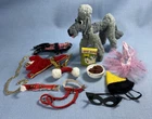 1960s Barbie Skipper Dog n Duds Nearly Complete Gray Poodle Set #1613 VGUC