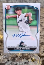 2023 1st Bowman Paper Prospect Autographs Marcus Johnson #PPA-MJ (AU, RC)