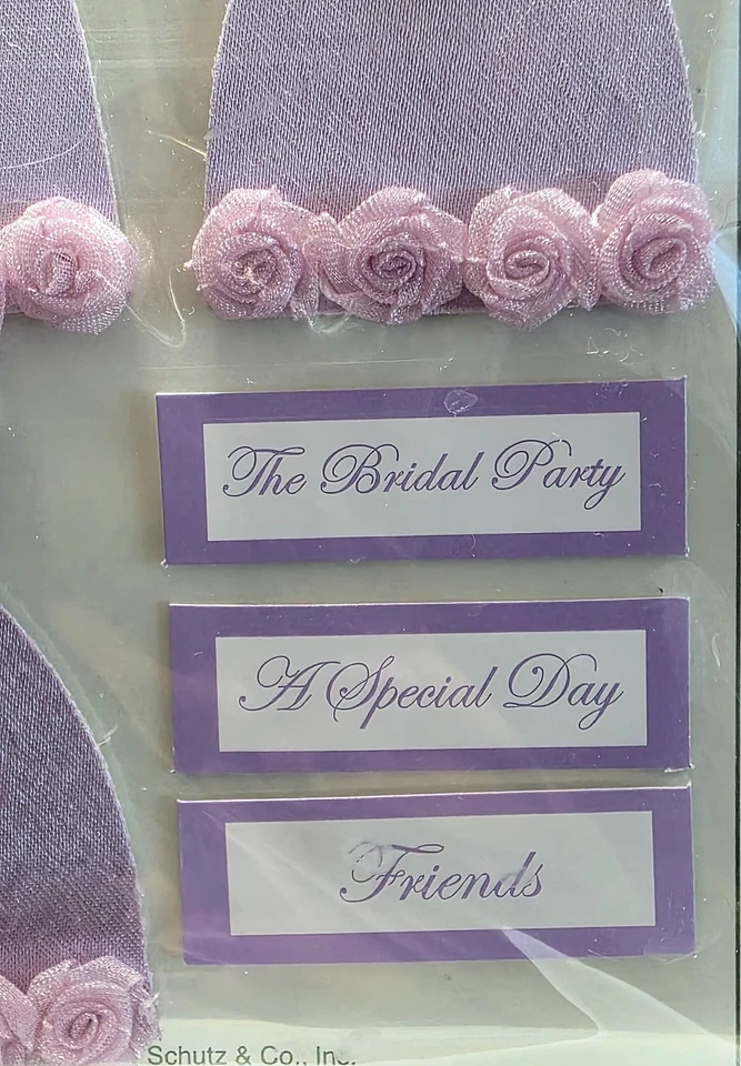 THE CARD CONNECTION Adornos Autoadhesivos - LA FIESTA NUPCIAL - 6 piezas Foto 3 de 3