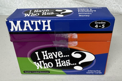 I Have, Who Has Math Game by Teacher Created Resources Grades 4-5 U1