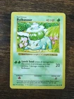 Pokemon Base Set Shadowless Bulbasaur 44/102 Non Holo MP