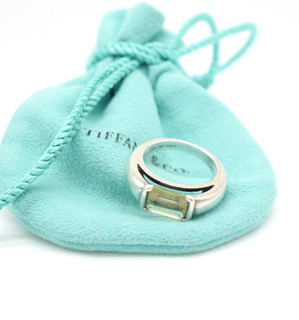 Tiffany & Co. Lemon Quartz T&CO Collection Sterling Silver Ring Size 7 D 62