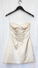 REFORMATION Pacie Satin Mini Dress Sz 2 Small White Bridal corset NWT