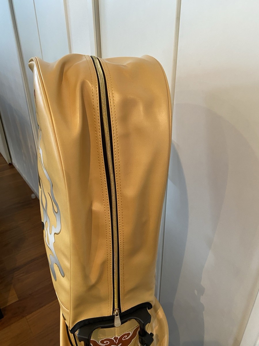 Japanese Pattern Golf Bag Caddy Bag Gold Dragon & Carp ROM Japanese Pattern Golf Bag Caddy Bag Gold Dragon & Carp ROM