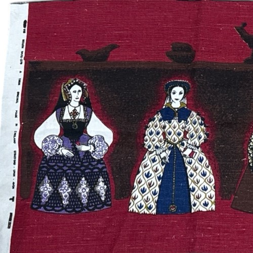 Tibor Original Tibor Reich King Henry The 8th And Wives Fabric Panel EUC - Picture 5 of 8