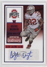 2016 Panini Contenders Draft Picks Blue Foil Adolphus Washington #181 Auto 0v1