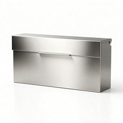 Rainproof Stainless Steel Mailbox for Walls - 14.5'' x 3.75'' x 7.1'' Rust Proof