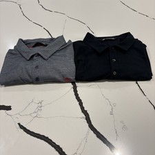 Lot Of 2 Travis Mathew Golf Polos, Men  s XXL, Knit Short Sleeve