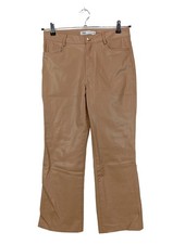 ZARA Pantaloni in ecopelle Donna Pantalone Taglia IT 42 marrone
