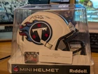 Adam "Pacman" Jones Tennessee Titans White Riddell Mini Helmet Autograph BAS