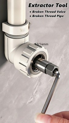 Gewindeentferner Werkzeug - Rohrbruchabzieher für Wasserhahn Winkelventile - Sanitär