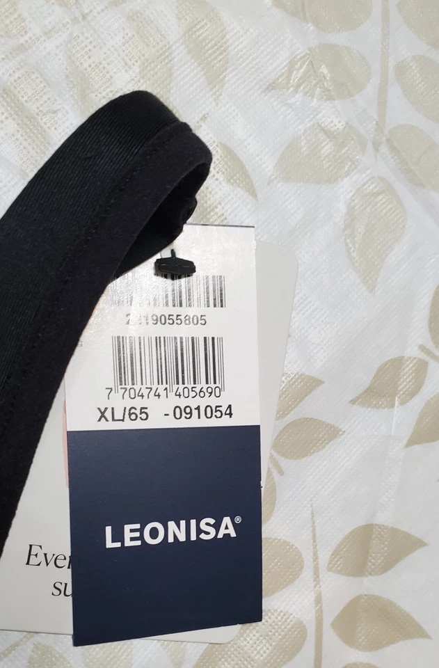 Sujetador de soporte inalámbrico diario Leonisa para mujer 091054 - negro talla X-grande Foto 3 de 4