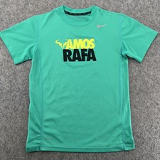 Nike Rafael Nadal Dri Fit Vamos Rafa Shirt Tee Youth Girls Size L