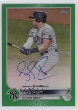 2022 Topps Chrome Veteran Green Refractor 6/99 Luke Voit #CVA-LV Auto 06rp
