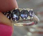 GENERATIONS 1912 Weinman Bros. 14k Tanzanite Diamond Ring Vintage Estate — photo 5