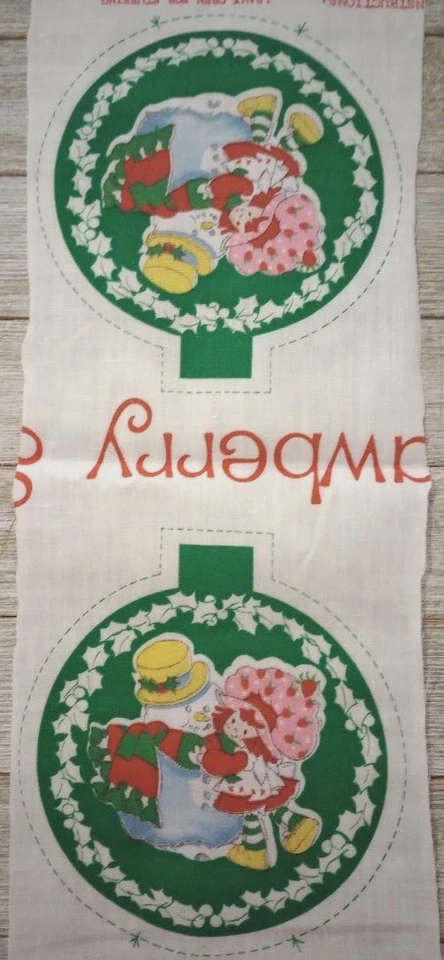 Fresa Shortcake Muñeco de Nieve Adorno Divertido Tela Pieza 5 x 5 Pulgadas Nuevo Foto 2 de 3