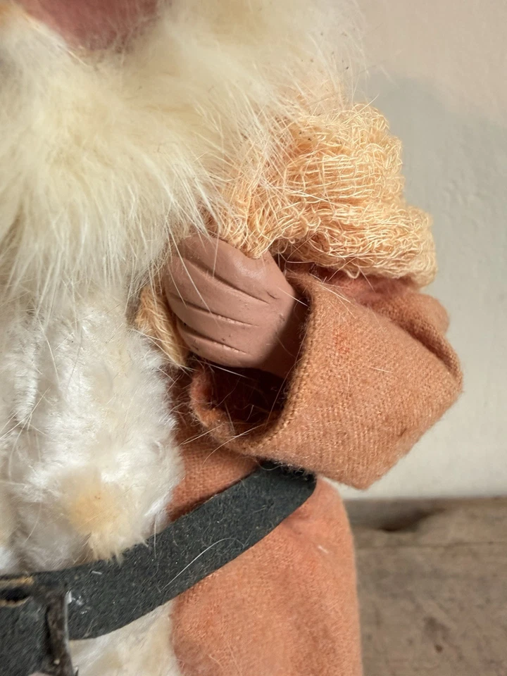 Old Artisan Handmade Reproduction Santa Belsnickel Candy Container Folk Art - Image 4 of 4