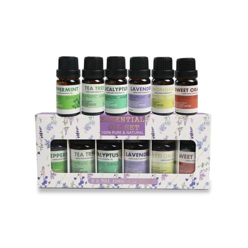 Essential Oils Gift Set 6 x 10ml,Pure Aromatherapy Essential Oil for Diffusers - Picture 8 of 8