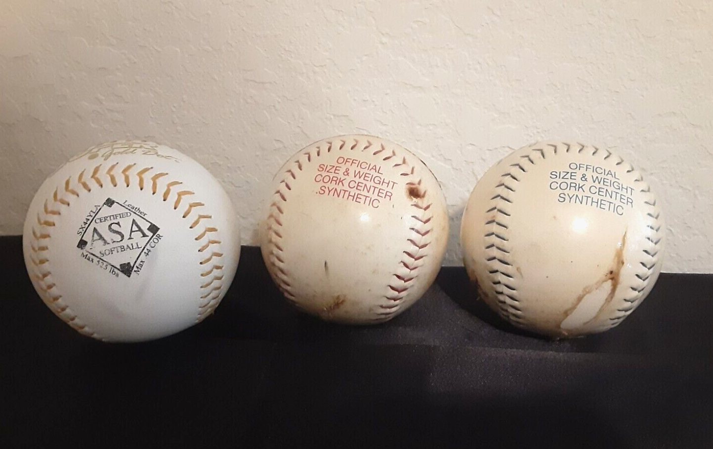 Lot De 10 Balles De Softball Worth Dura Hyde PX-2RSA – Slow Pitch, Blot Dot, Officiel, Neuves