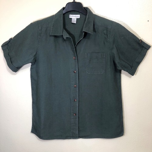 Dress Barn Womens Linen Shirt Tab Sleeve Plus Size 14W 16W Business Casual Work - Picture 4 of 12