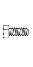1/2-13 x 3/4" Hex Cap Screw Unslotted Nylon Bolt Fastener S58026FT