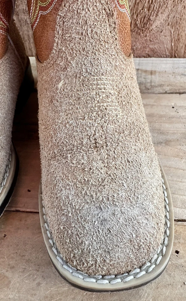 Twister Kids Cowboy Western Boots Brown Sz 12.5 Double Barrel Rodeo Foto 3 de 4