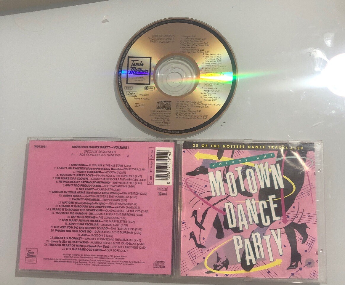 Cd Motown Dance Party Volume One Compilation Wd72591 | eBay