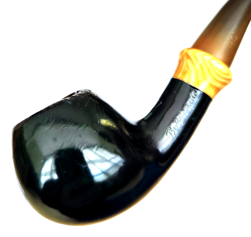 BEAUTIFUL BUTZ CHOQUIN PRAIRIAL (1789) EMERALD GREEN BENT APPLE ESTATE PIPE - Picture 11 of 12