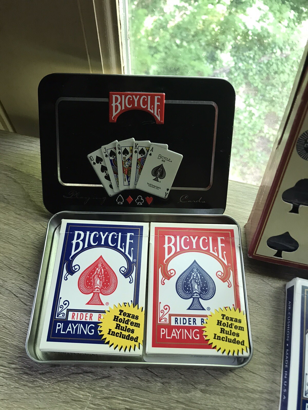 ‘Bicycle Poker Chips And Playing Cards” Lot Of 396 Chips and 5 Decks Of Cards