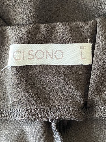High Waist Shorts Women's Ci Sono Buckle Pleated Front Pockets Sz Large - Picture 4 of 4