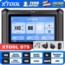 XTOOL D7S Auto All System OBD2 Diagnostic CANFD/DOIP Scanner E/CU Coding Tool