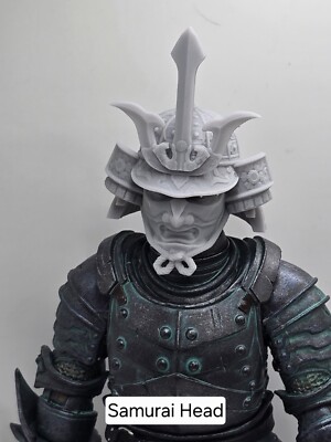 3d Printe SAMURAI ONI Headsculpt For 1.0/2.0 Mythic Legions 1/12 Sc.