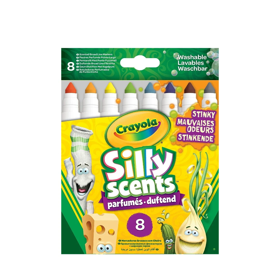 Crayola Silly Scents Stinky Scented Markers, 10 Count, Washable