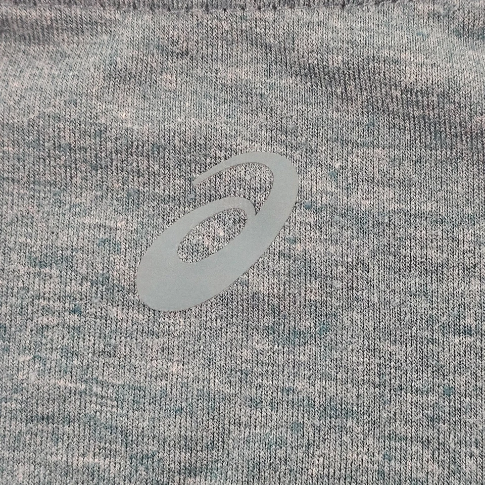 Camiseta feminina Asics verde manga curta gola V mistura de poliéster desempenho XS - Imagem 3 de 4