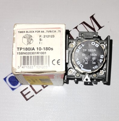 ABB TP180IA 1SBN020301R1001 TIMER ADD ON CONTACTOR TIMING 10-180S FAST SHIPPING
