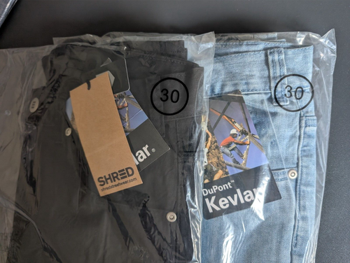 Shred Kevlar Jeans Mens US 30 Medium Blue Motorcycle Protection Dupont - Picture 8 of 8