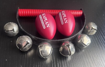 Kaplan Early Learning Company Rhythmix Egg Shakers (2) & Hand Jingle Bells (1)