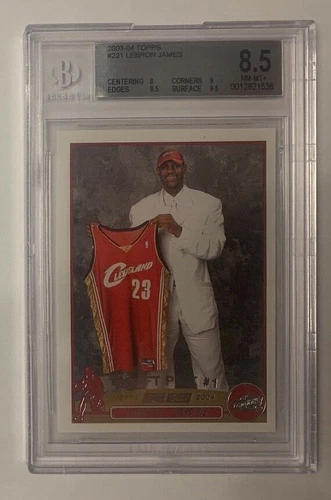 2003 Topps #221 LeBron James Rookie Card BGS 8.5 (w/ two 9.5's)
