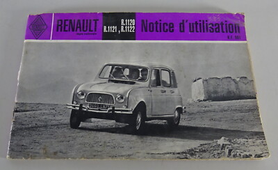 Mode D'Emploi/Manuel Renault R4 R.1120/R.1121/R.1122 status 1961