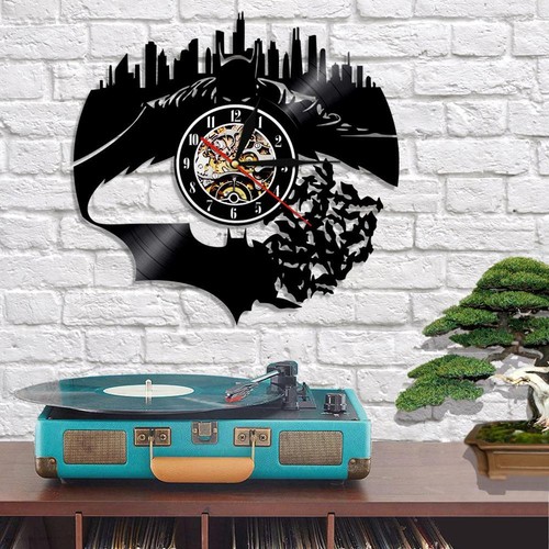 Batman LED Light Remote Control Vinyl Record LP Wall Clock Decor Art C31 - Picture 3 of 8