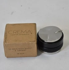Crema Coffee Products 53.3mm Coffee Distributor Leveler & Hand Tamper Black