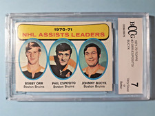 Bobby Orr Phil Esposito Johnny Bucyk BCCG 7 NHL Assist Leaders 1970-71 Topps #2 