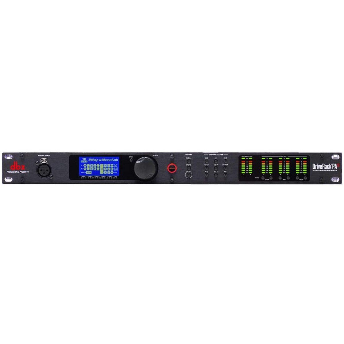 dbx Dack PA スピーカープロセッサー dbx DriveRack PA2 Two-Input Six-Output Complete Loudspeaker