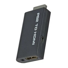 PS2 to HDMI Video Converter Adapter with 3.5mm Audio Output for HDTV Monitor US