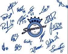 Chicoutimi Sagueneens Signed 8x10 Photo QMJHL 19/20 ++ Harvey-Pinard  Lavoie ++